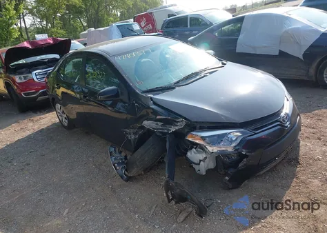 2015 Toyota Corolla Le из США, поврежденный, VIN 2T1BURHE8FC385601